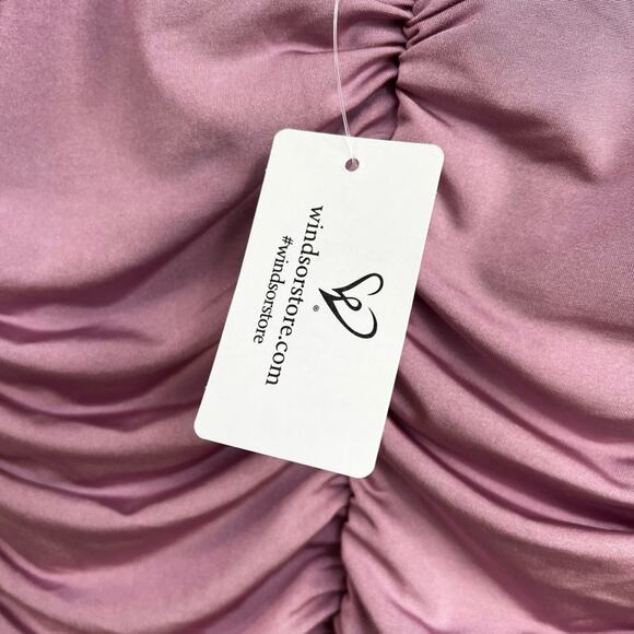 Windsor Justine V-Neck Mermaid Formal Dress Lavender Large NWT - Picture 7 of 11